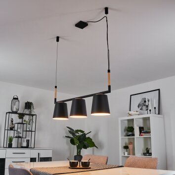 CERRIZAL Pendant Light Ecru, black, 3-light sources