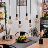 AVESTRUZ Pendant Light Ecru, black, 6-light sources