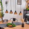 AESCHI Pendant Light black, 4-light sources