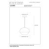 Lucide COOPER Pendant Light black, 1-light source