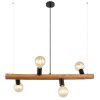 Globo KIRA Pendant Light dark brown, 4-light sources
