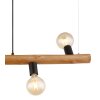 Globo KIRA Pendant Light dark brown, 4-light sources