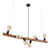 Globo KIRA Pendant Light dark brown, 6-light sources