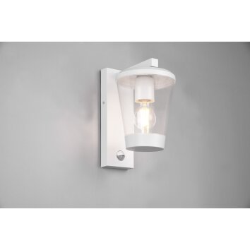 Trio CAVADO Outdoor Wall Light white, 1-light source, Motion sensor