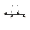 Trio MARLEY Pendant Light black, 4-light sources