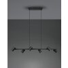 Trio MARLEY Pendant Light black, 6-light sources