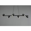 Trio MARLEY Pendant Light black, 6-light sources