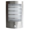 Lutec SLIM Wall Light LED stainless steel, 1-light source, Motion sensor