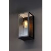 Lutec KARO Outdoor Wall Light Wood like finish, black, 1-light source