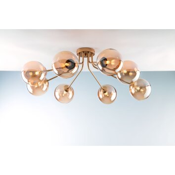Luce Design NEPTUN Ceiling Light brass, 8-light sources