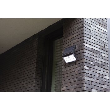 Lutec TUDA Outdoor Wall Light LED black, 1-light source, Motion sensor