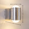 Florenz bathroom light LED aluminium, 2-light sources