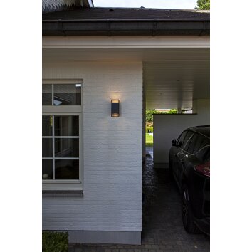 Lutec RIDGE Outdoor Wall Light anthracite, 2-light sources