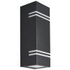 Lutec STRIPES Outdoor Wall Light LED black, 2-light sources
