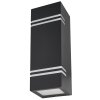 Lutec STRIPES Outdoor Wall Light LED black, 2-light sources