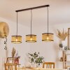 CARBONALITO Pendant Light black, 3-light sources