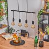 ERMATINGEN Pendant Light dark brown, matt nickel, 4-light sources