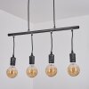 ERMATINGEN Pendant Light dark brown, matt nickel, 4-light sources