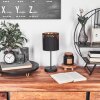 MARBACH Table lamp black, 1-light source