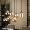 ESPRIELLA Pendant Light Oxidised Silver, 7-light sources