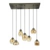 ESPRIELLA Pendant Light Oxidised Silver, 7-light sources