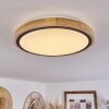 CORINTO Ceiling Light LED Ecru, black, 1-light source