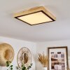CORINTO Ceiling Light LED Ecru, black, 1-light source