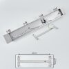 LAGUNITA Ceiling Light chrome, matt nickel, 4-light sources