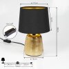 CORCOVADA Table lamp gold, 1-light source