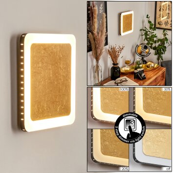 GUACACALLO Wall Light LED gold, black, white, 1-light source