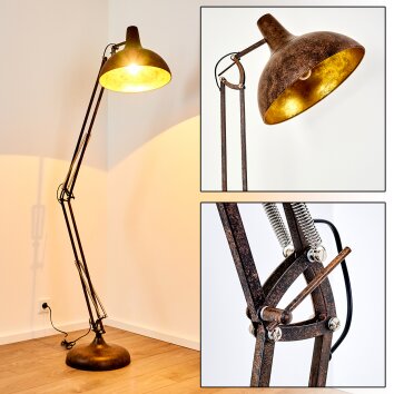 SHARIF Floor Lamp rust-coloured, 1-light source
