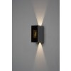 Konstsmide Cremona Outdoor Wall Light LED anthracite, 3-light sources, Remote control