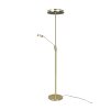 Trio FRANKLIN Floor Lamp LED brass, 2-light sources