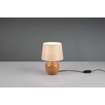Reality LUXOR Table lamp Wood like finish, 1-light source
