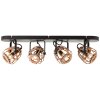 Brilliant NIKKA Ceiling Light black, 4-light sources
