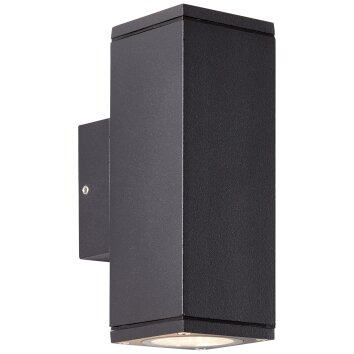 Brilliant HALLY Outdoor Wall Light anthracite, 2-light sources