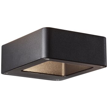 Brilliant GOLDA Outdoor Wall Light LED black, 1-light source