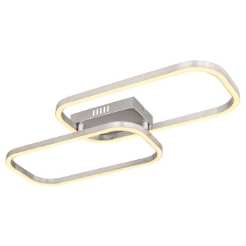 Globo SILLA Ceiling Light LED matt nickel, 1-light source