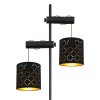Globo CLARKE Floor Lamp black, 2-light sources