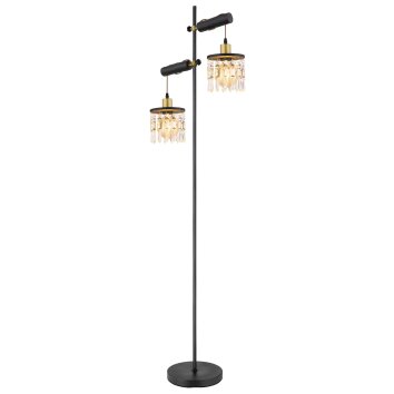 Globo COMMA Floor Lamp brass, black, 2-light sources