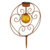 Globo solar light LED rust-coloured, 1-light source