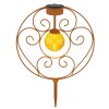 Globo solar light LED rust-coloured, 1-light source