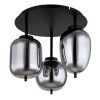 Globo BLACKY Ceiling Light black, 3-light sources