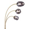 Globo BLACKY Floor Lamp brass, 3-light sources