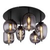 Globo BLACKY Ceiling Light black, 6-light sources
