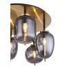 Globo BLACKY Ceiling Light brass, black, 6-light sources