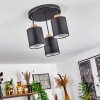 CHIUVI Ceiling Light chrome, Ecru, black, white, 3-light sources