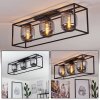 ELVANGE Ceiling Light black, 3-light sources