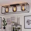 ELVANGE Ceiling Light black, 3-light sources