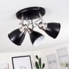 GRALINGEN Ceiling Light matt nickel, black, 3-light sources